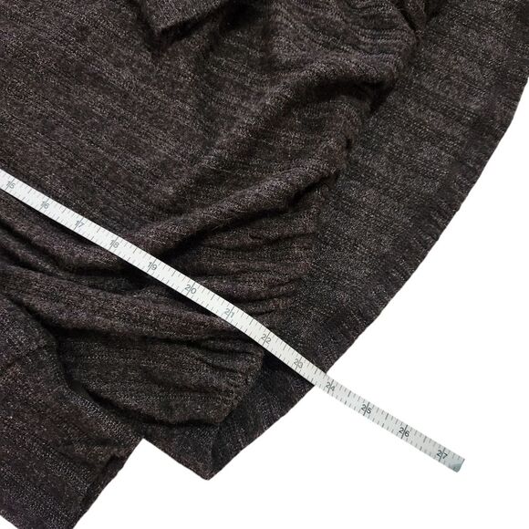 Maeve by Anthropologie Brown Wrap Front Ribbed Bubble Sweater Women's Size XSP - Picture 9 of 9